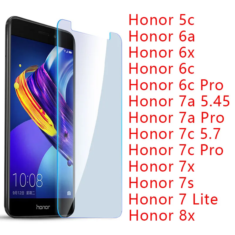 Защитное стекло для Honor 8x 7a 7c Pro 7x7 s 7 Lite 6a 6x 6c 5c закаленное Huawei 6 8 X A C S X8 X7 A7 C7 S7 C6