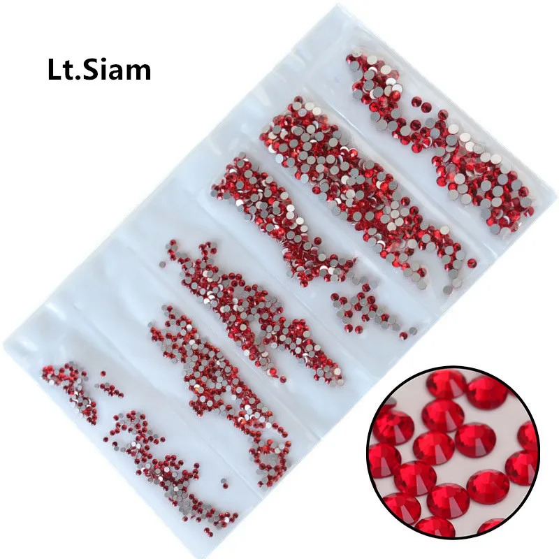 Стеклянные стразы для дизайна ногтей SS3 SS10 31 цвет|rhinestones for nails|mix sizenail art crystal |