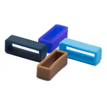 4 pièces Silicone montre bracelet boucle remplacement bracelet de montre boucle de retenue cerceau caoutchouc support de retenue gardien étanche 18 20 22 24mm