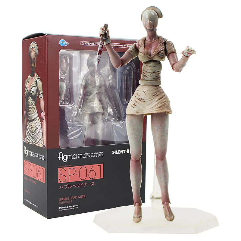 

Figma Action Figure Series Silent Hill 2 SP-061 Bubble Head Max Factory X Masaki Apsy PVC Action Figure Collectible Model Toys