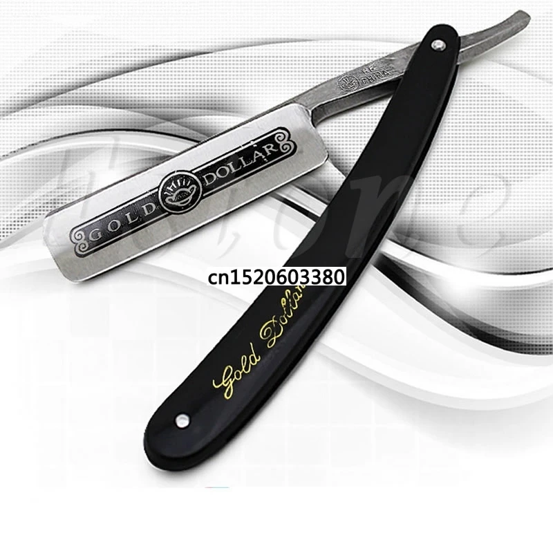 Kemei Pro Gold Dollar бритва складной нож для бритья волос 66 прямой край Парикмахерская бритва Новинка