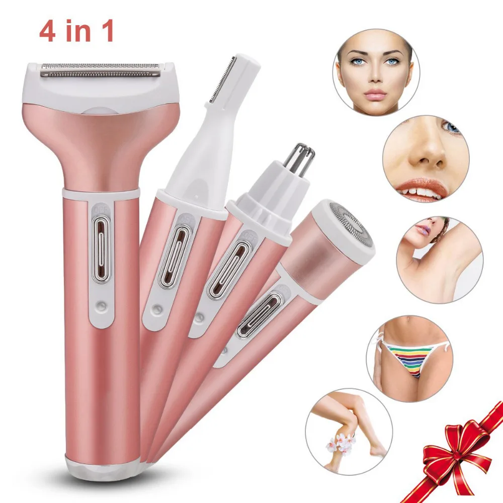 4 IN 1 Body Shaver Women Face Legs Shavers machine lady hair removal trimmer epilator hair removal set Hair Remover tools