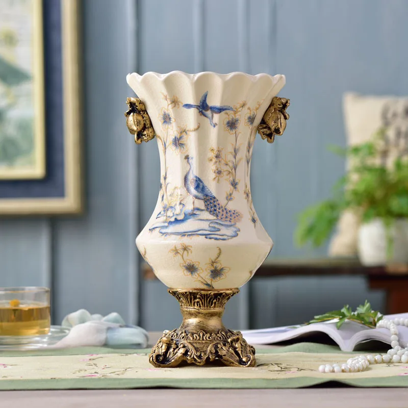 

Ceramic vase ornaments European style home furnishing decorations living room restaurants antique crafts