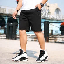 Большие размеры 5XL 6XL 7XL новые мужские летние свободные пляжные шорты модные повседневные Прямые Бермуды эластичные шорты бренд