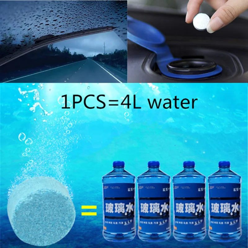 

6PCS Car Solid Wiper Fine Car Windshield Glass Cleaner for Toyota Camry Highlander RAV4 Crown Reiz Corolla Vios Yaris