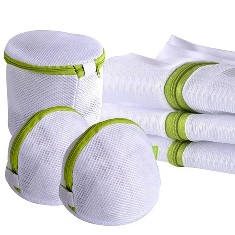 2 pc Delicates Mesh Lingerie Laundry Bag Washer Protector With Zipper 15/" x 18/"