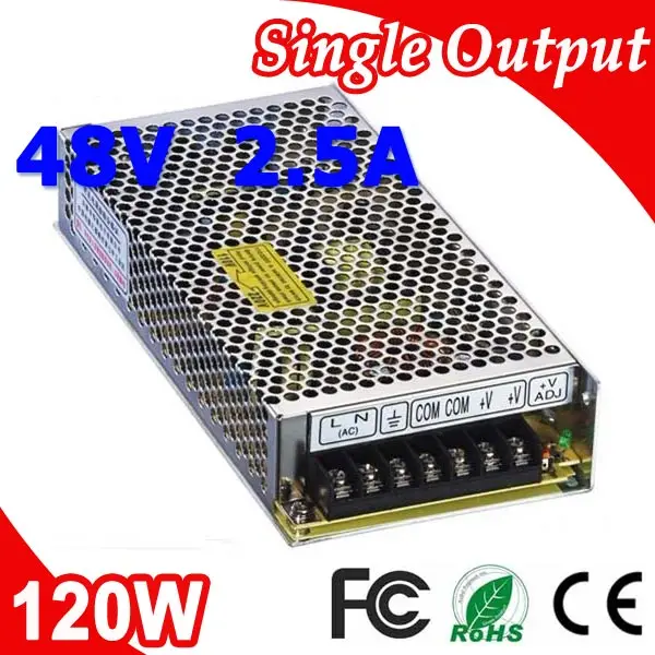 S-120-48 120W Mean well LED Switching Power Supply 48V 2.5A Transformer from 110V 220V AC to DC Output | Обустройство дома