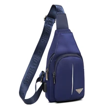 Повседневное Для мужчин Груди Сумка поясная сумка нейлон Водонепроницаемый Для мужчин посланник небольшой груди пакеты деньги телефон Для мужчин Плечо Мешок Слинга синий