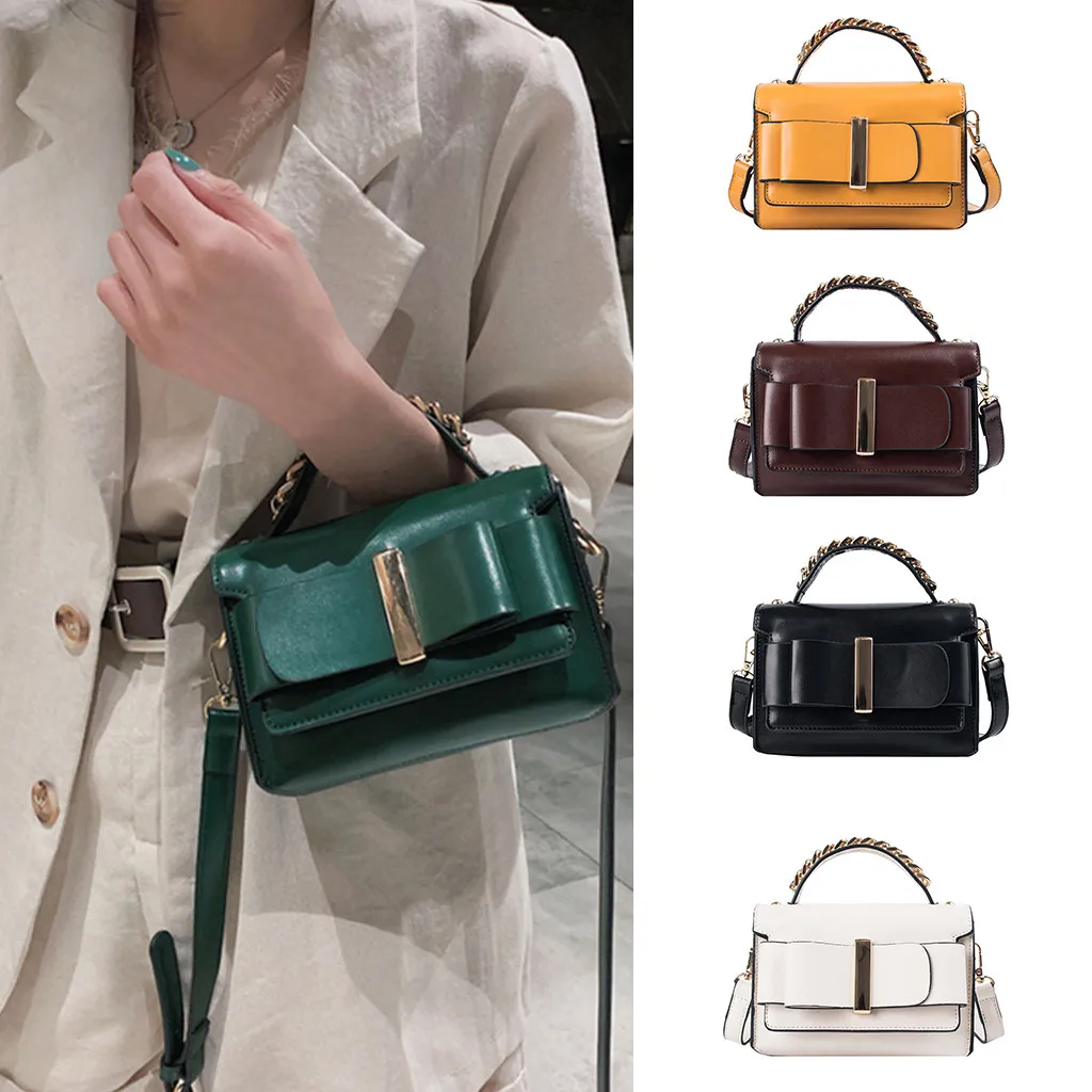 

European Casual Satchel Small new Square Bag Women's Retro Portable Small Square Bag Fashion Messenger NEW Bag for women 2019#7