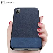 

Cafele Weave Silicone Edge Case for iPhone X 8 7 6 Plus Case Cover Fabric Shockproof Business Case for iPhone X 8 7 6 Plus Cases