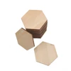 10-60mm Wooden Hexagon Blank Slices Unfinished Wooden Discs Hanging Embellishments Art Crafts for DIY Crafting Wedding Christmas ► Photo 2/6
