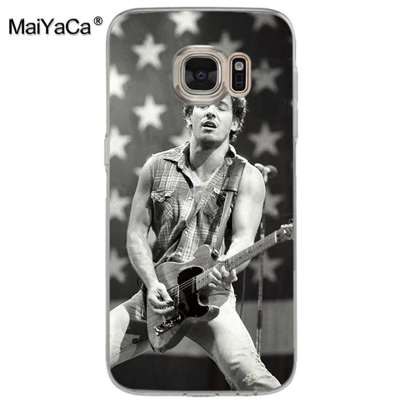 MaiYaCa Брюс Спрингстин модный дизайн тонкий ТПУ чехол для samsung galaxy s7 edge s6 plus s5 s9 s8