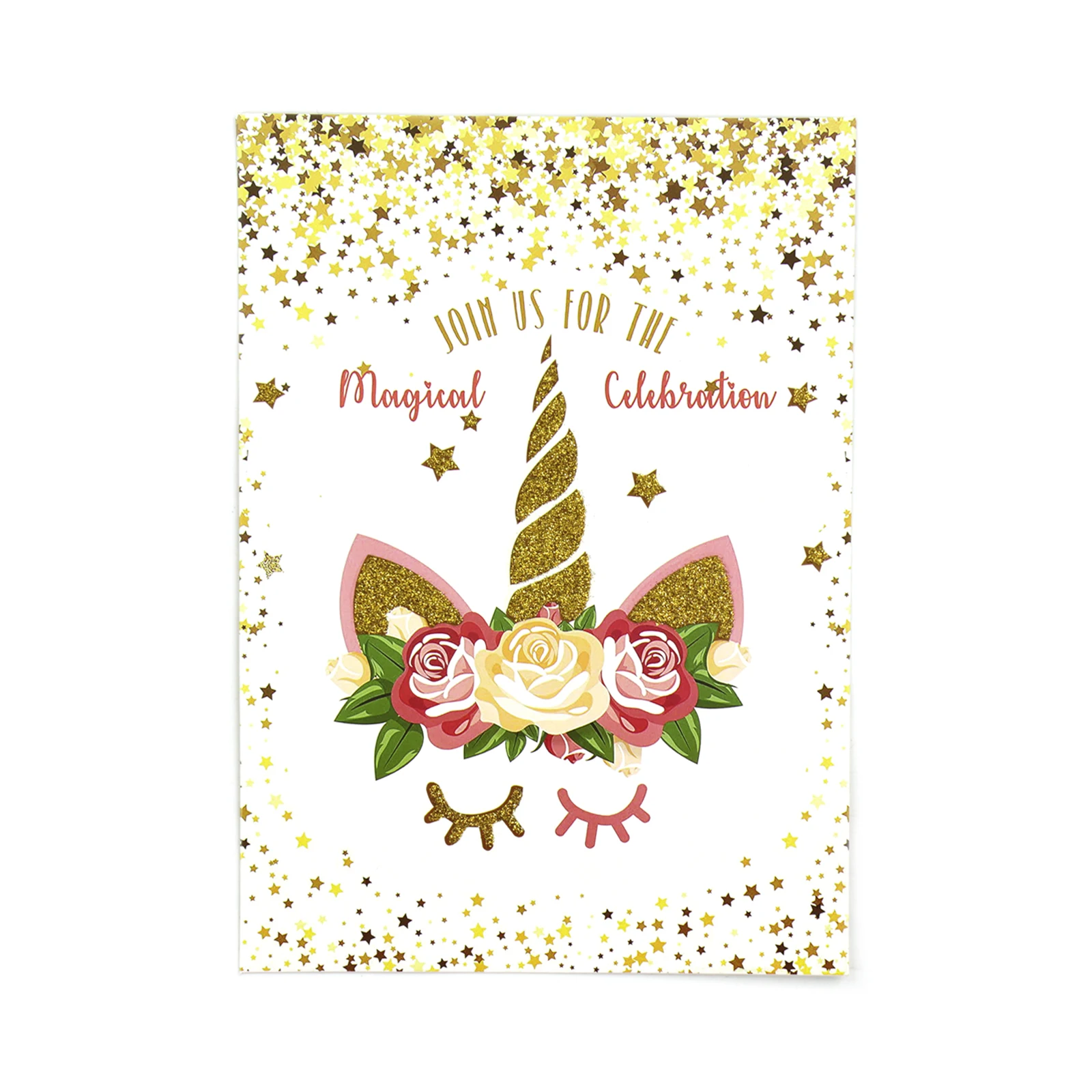 10pcs unicorn invitations card unicorn card birthday wedding party invitation LJ 10pcs unicorn invitations card unicorn card birthday wedding party invitation LJ