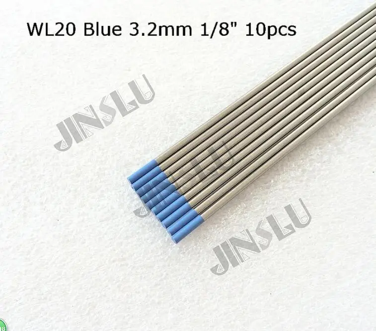 Tig Electrode Sky Blue Tip 3.2mm x 150mm 10pcs Tungsten Electrode WL20