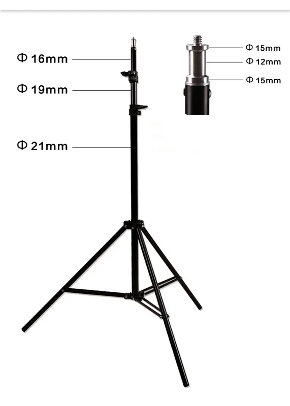 Алюминиевый сплав Многофункциональный три штатива вспышка лампа фотография полка для лампы 2 метра телескопический кронштейн фотостудия CD50