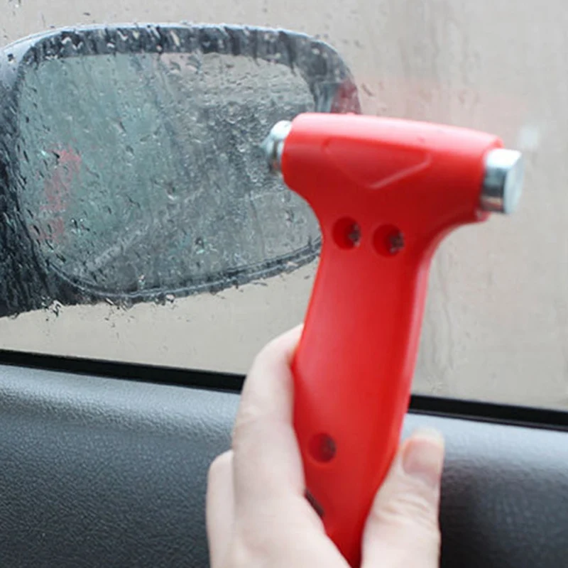 

2 In 1 Mini Car Safety Hammer Life-Saving Escape Hammer Cutting Knife Multi Tool Car Window Broken Emergency Glass Breaker
