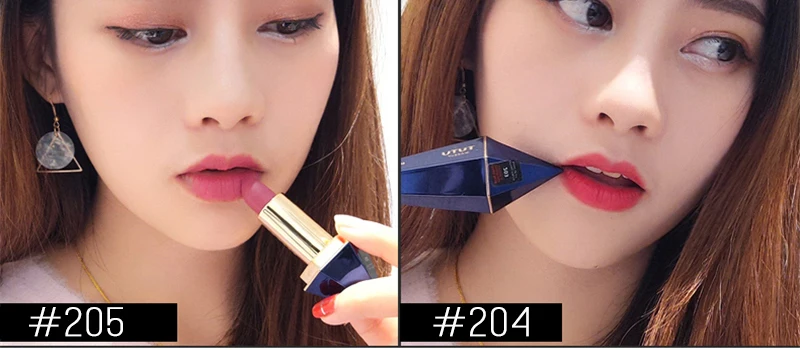 TUTU Velvet Lipsticks Long Lasting Sexy Shimmer Waterproof Nude Lip Stick Moisturizing Stars Matte Lipstick 6 Color Make-up Kit (8)