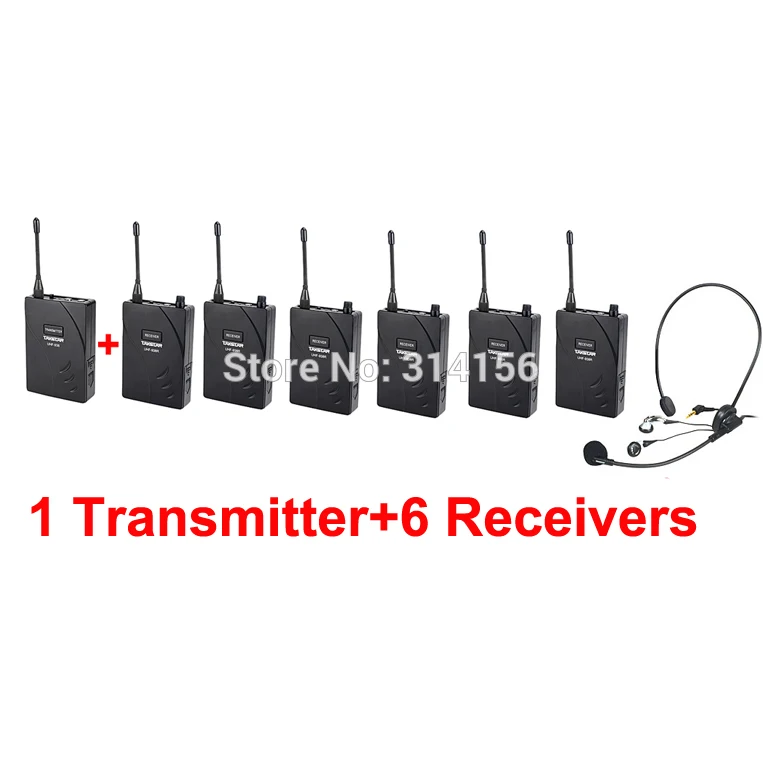 Беспроводная туристическая система Takstar UHF 938/UHF 938 с частотой 50 м рабочий диапазон