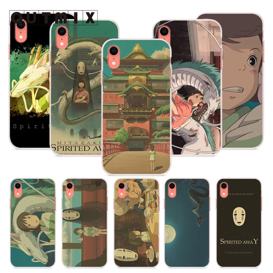 OUTMIX miyazaki totoro Унесенные призраками чехол для телефона iPhone 6 plus 6s 5 5S SE 7 8 X XS max XR плюс |