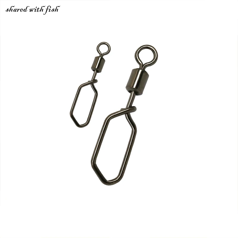 

5pcs/lot Square Snap Fishing Swivels Barrel Swivel Fishing Tackle Sea River Emerillones Pesca Peche Giratorios