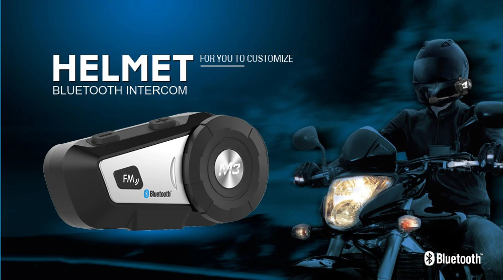 MORNYSTAR Multi-functional MP3 FM Voice Command Bluetooth Motorcycle Helmet Bluetooth Headset Wire connection with two Way Radio