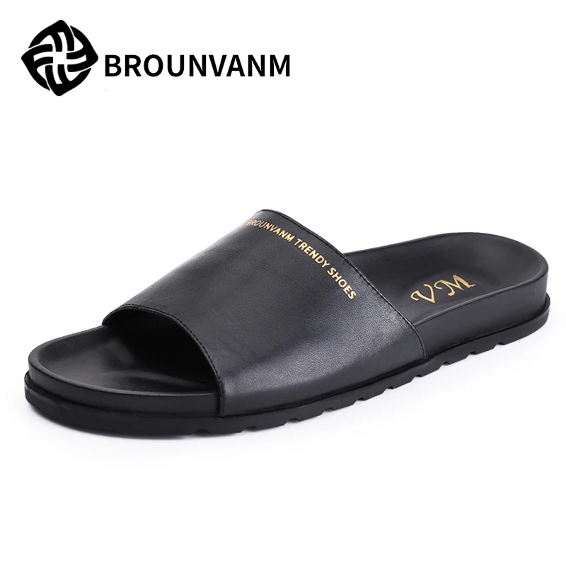 

Men's casual sandals, sandals,beach slippers, soft soles, slippers, men personality trends, leather slippers, men's summer