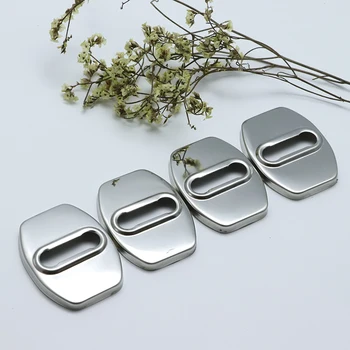 

4PCS Auto Case Stainless Steel Door Lock Buckle Protective Cover For Chevrolet Cruze 2016 2017 2018 2019 Car Styling