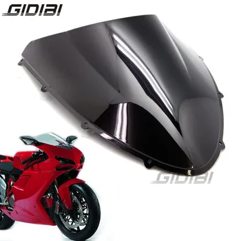 

Double Bubble Windshield For Ducati 848 1098 1198 2007-2011 Windscreen Screen Wind Deflectors Black Clear 07-11