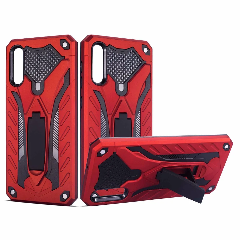 For Samsung Galaxy A50 A30 Hybird Plastic Dual Armor Case with Stand Cover Coque for J4 J6 A6 A8 2018 A9 2019 Case Accessories (22)