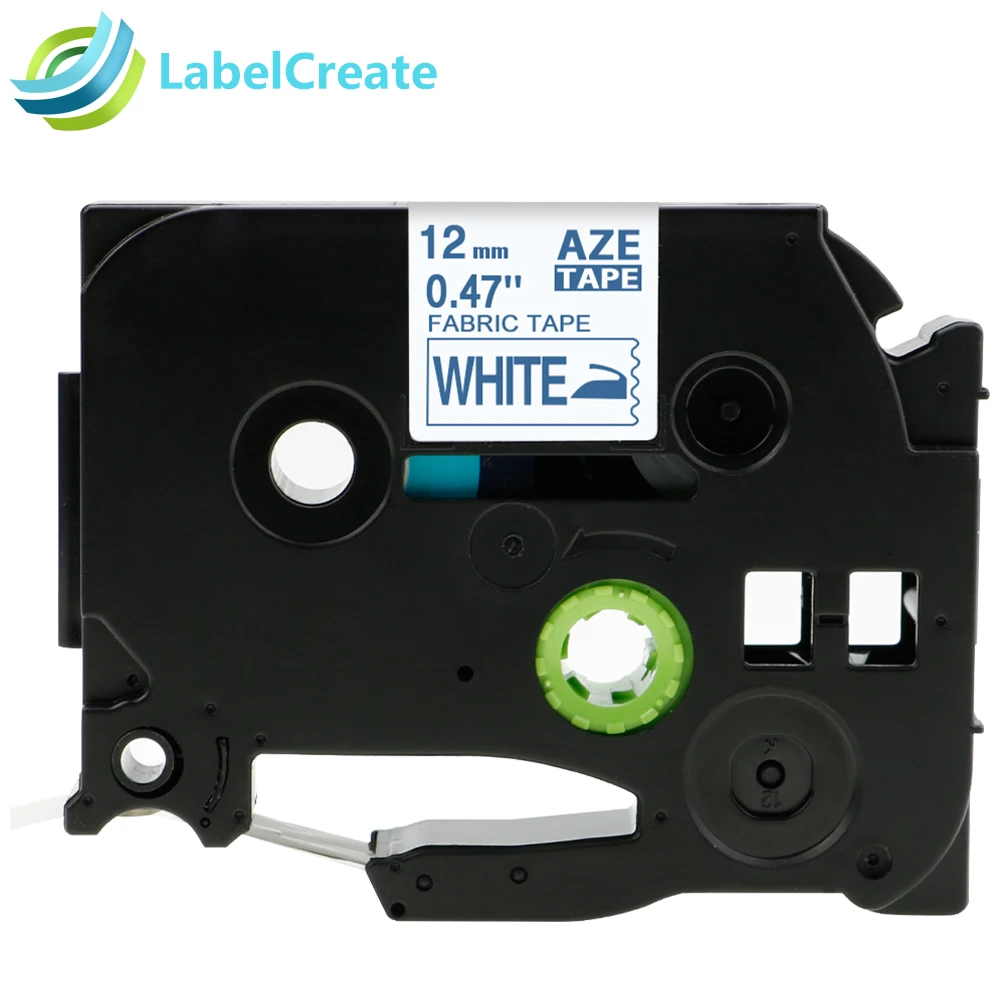 

Airmall Compatible TZE Label Tapes Iron-on Fabric Tape TZe-FA3 12mm Blue on White For Brother P-touch Label Printer Label Maker