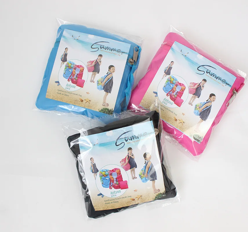 1PC Hot Sell Childrens Storage Bag Sand Away Protable Mesh Bag Kids Beach Toys Clothes Towel Bag Baby Toy Storage Sundries       (6)