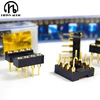 Hifivv audio hifi 8 pins DIP 8 IC socket op amp socket gold base Seat Import gold plating 10 pcs 8-pin feet IC chip socket ► Photo 1/5