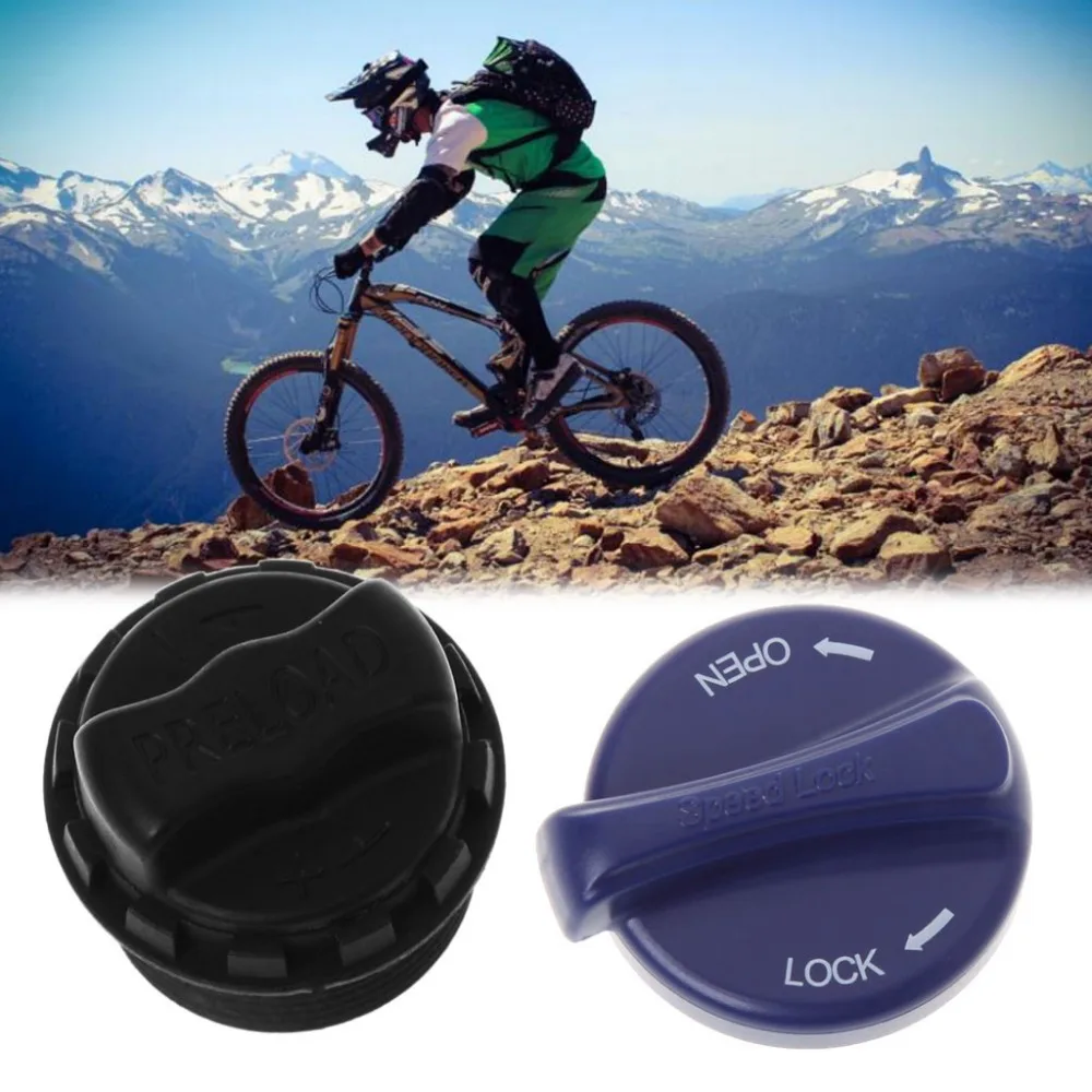 

Bicycle Front Fork Lock Cap Knob Preload Adjustable MTB Bike Cycling PartsTools Front Fork Cap