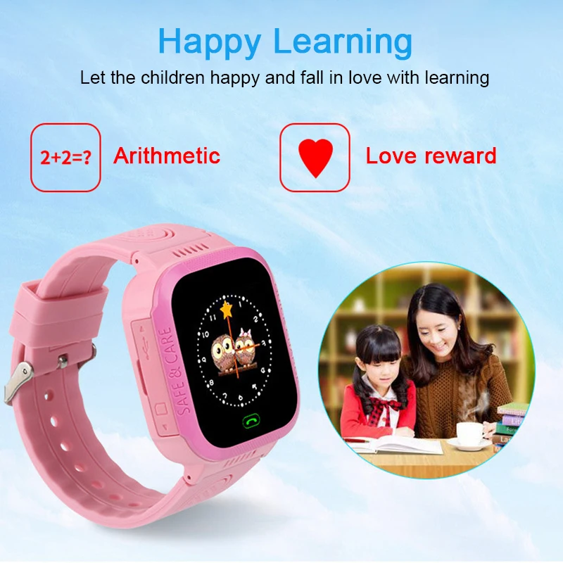 

Children intelligent watch Security Anti-lost LBS Tracker SIM Call SOS Smart Baby Watch Touch Screen Camera phone call watch