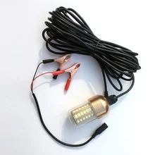 Горячая 30 Вт рыболовная приманка c подсветкой светодиодный погружной фонарь для ночной рыбалки для морской лодки PLD