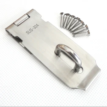 

3 inch 304 stainless steel door padlock clasp buckle warehouse security doors buckles wooden door lock brand