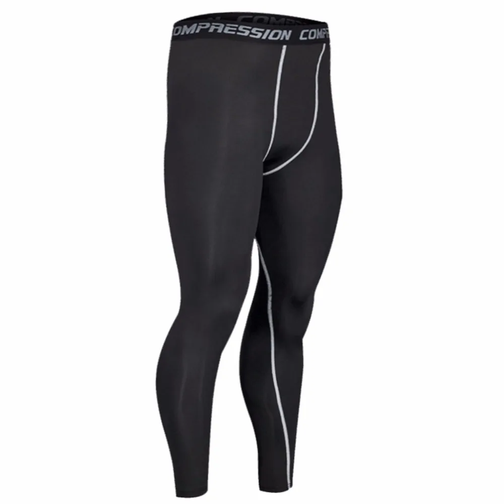 Mens Compression Tights Workout Long Pants Fitness Pants Baselayer