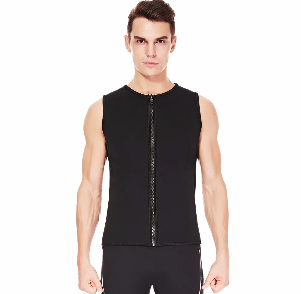 الرجال بذلة سترة/السراويل 2 مللي متر النيوبرين أكمام أعلى سترة وطويلة طول لتصفح السباحة التجديف الغوص بدلة غطس