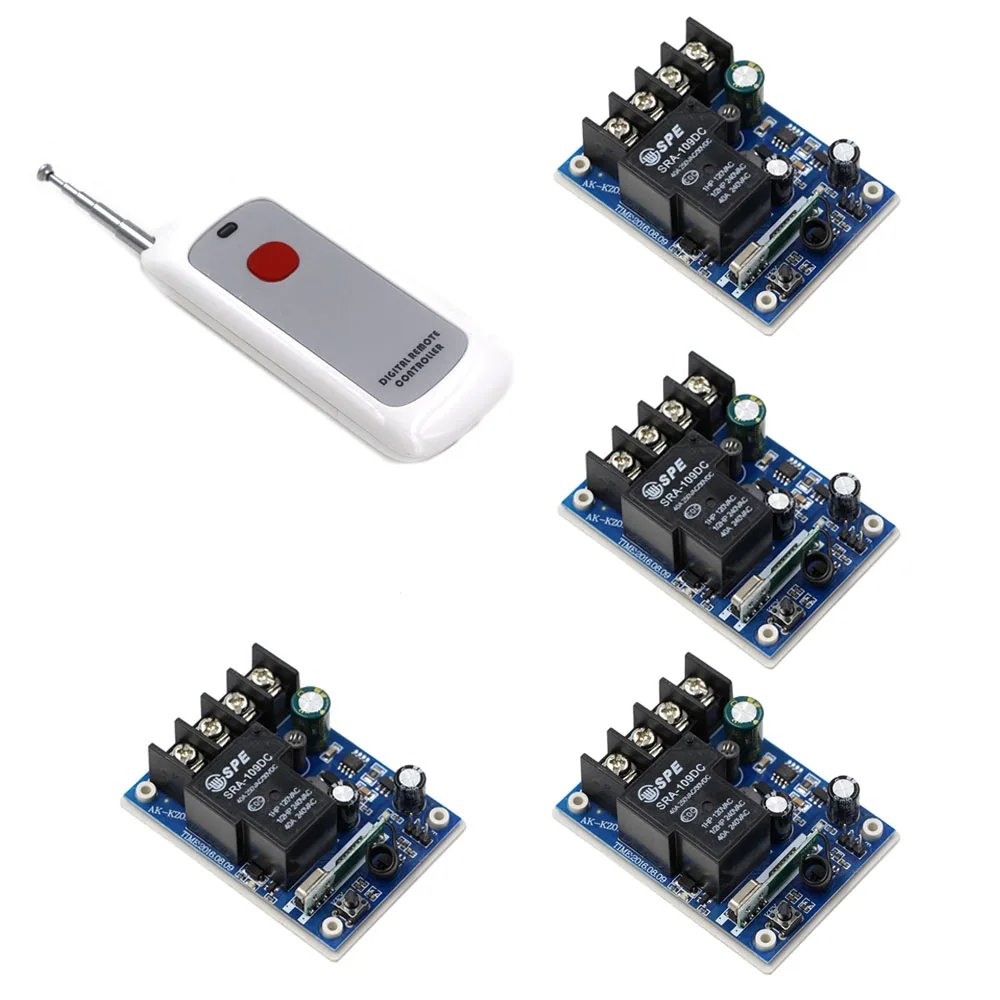 High Quality DC12V 24V 36V 49V 30A 1 Single Channel Wireless Relay