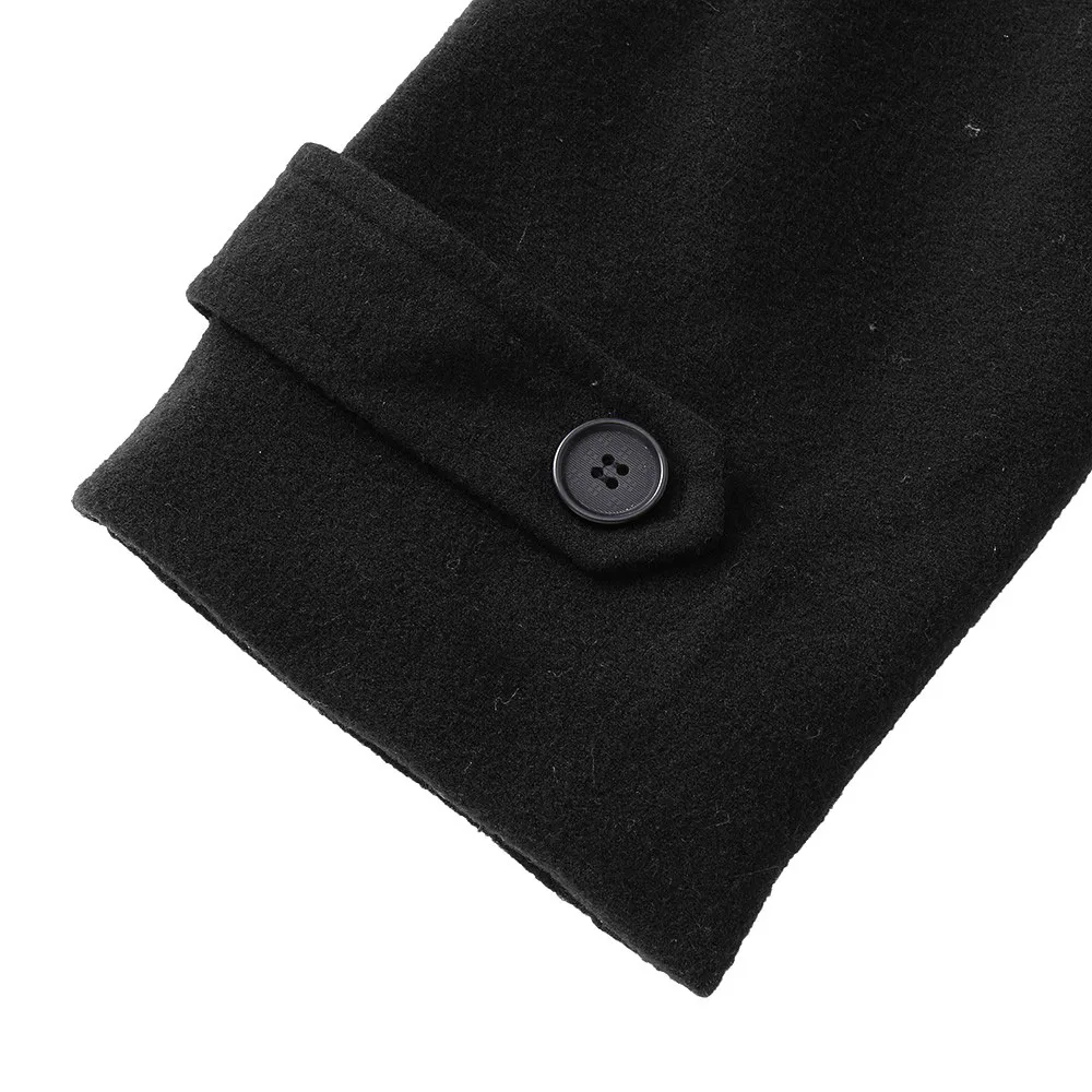 Зима в английском стиле длинные плащ куртка мужская повседневная Slim Fit с длинным рукавом костюм топ модная куртка Тренч Верхняя одежда