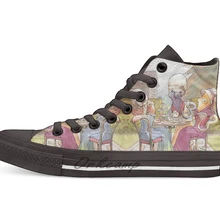 Низкая Tide высокие чайные Повседневные высокие холщовая обувь кеды для Прямая