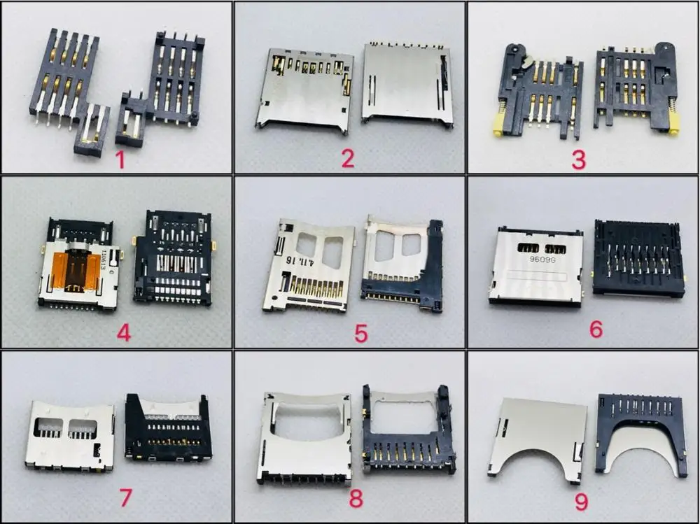 8/9/10/13pin 8 + 2/6 2 Molex ALPS гнездо для большой SIM карты разъем ПК компьютера ноутбука