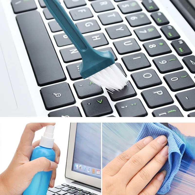 3in1 LCD Laptop Computer Notebook TV Mobile Phone screen cleaning KIT Cleaner