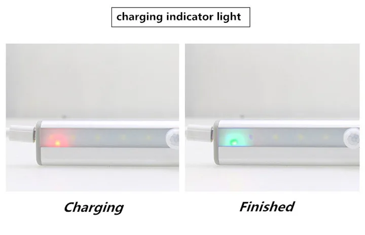 2 шт 10 светодиодный свет под кабинет движения Сенсор Свет USB Перезаряжаемые гардероб свет Stick-на любом месте для гардероба ящика Шкаф