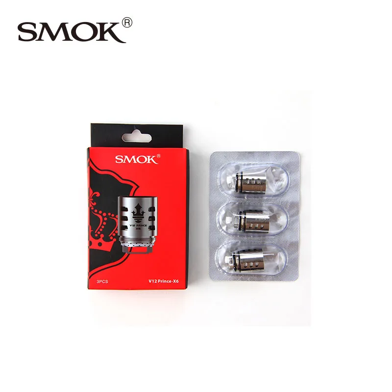 6 шт. катушка SMOK TFV12 Prince X6/Q4/T10/M4 для бака Tfv12 подходит Smok Mag Kit Stick X-Priv электронные