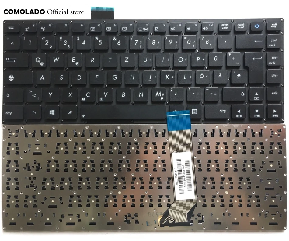 

GR Germany Keyboard for Asus X402C S400CB S400C X402 F402C S400 S400CA x402CA Black Keyboard GR Layout