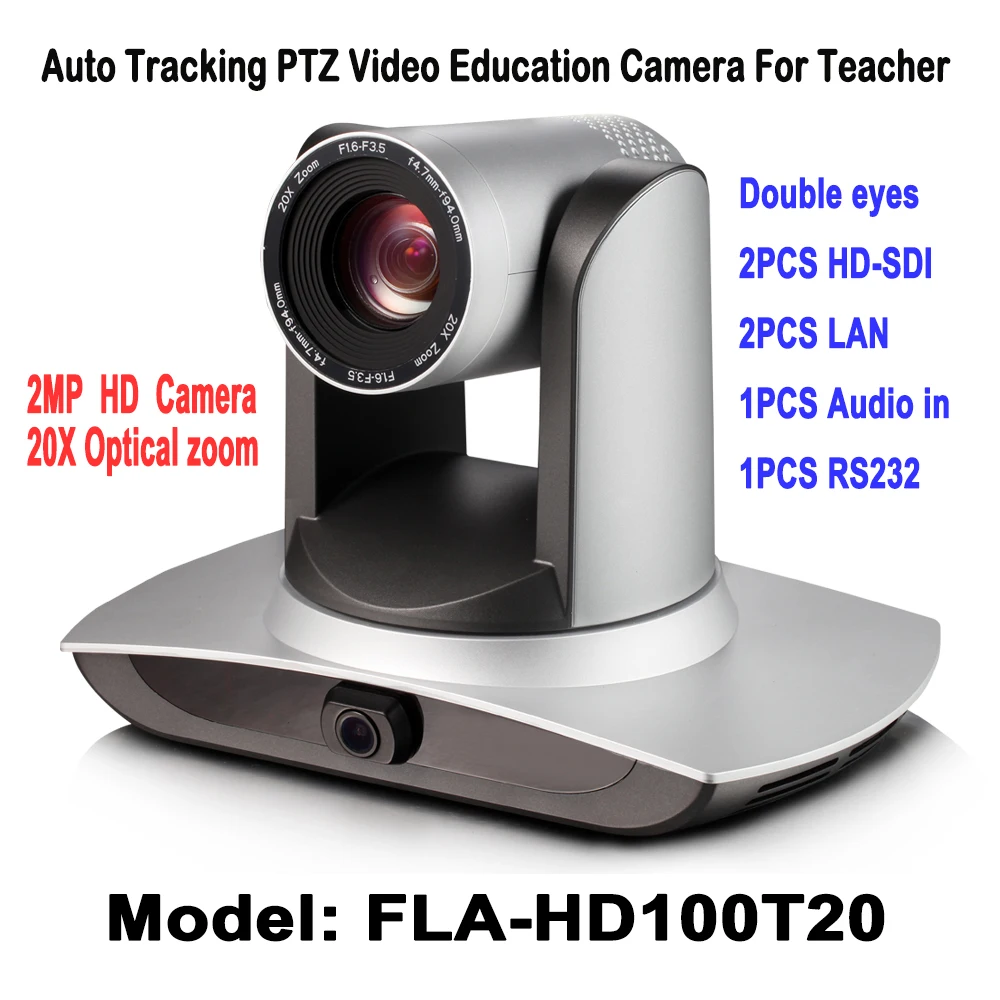 20X Zoom Auto Tracking PTZ Video Education font b Camera b font 2 0 Megapixel 2ch