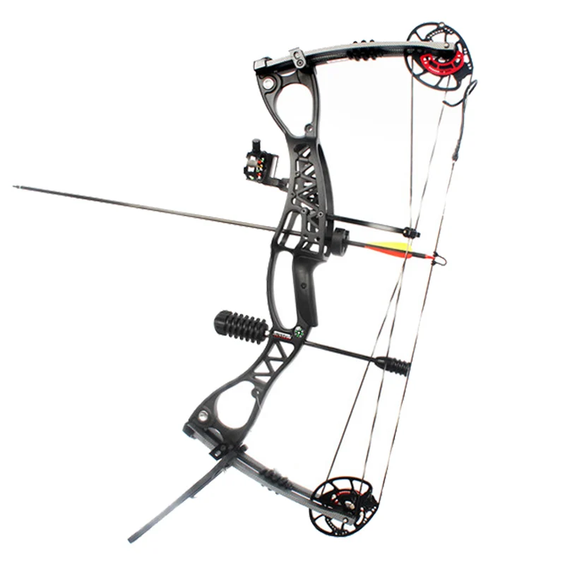 40-70lbs 34inch Archery JUNXING M122 Compound Bow Set 330FPS 70-80% Labor Saving With Bow Stabilizer Sight Release For Hunting