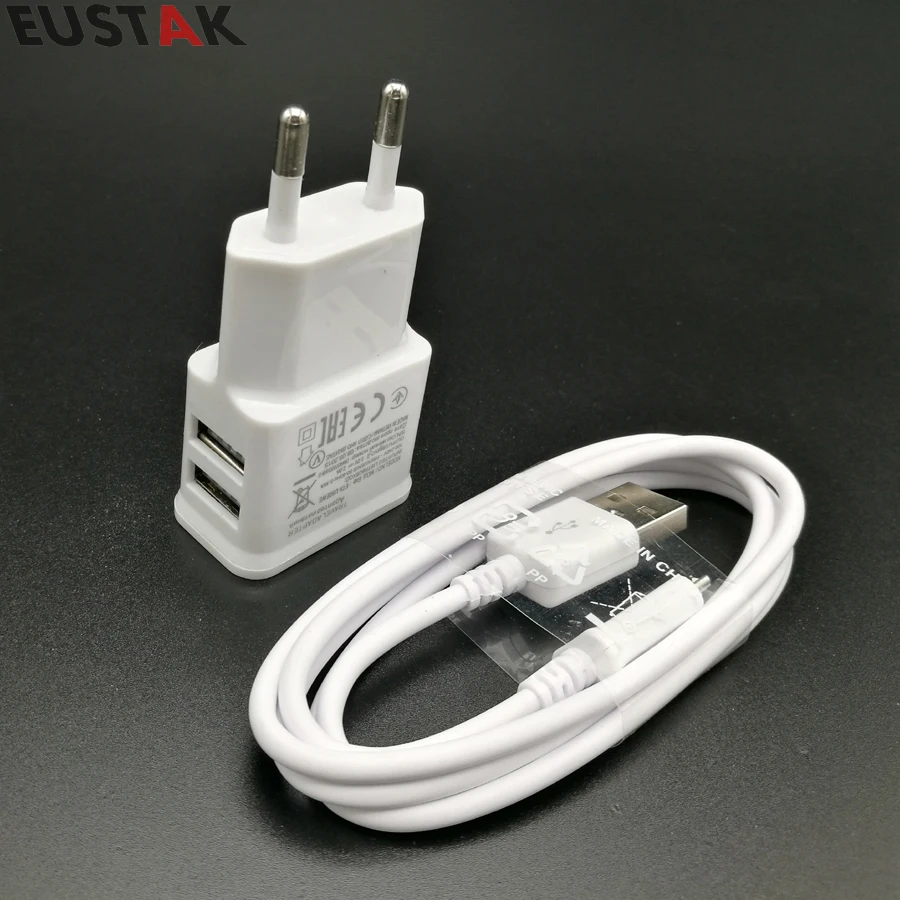 Eustak 5 فولت 2a usb شاحن الجدار شاحن لسامسونج غالاكسي s3 s4 s5 هواوي xiaomi meizu lg سوني الهاتف المحمول شاحن الاتحاد الأوروبي التوصيل