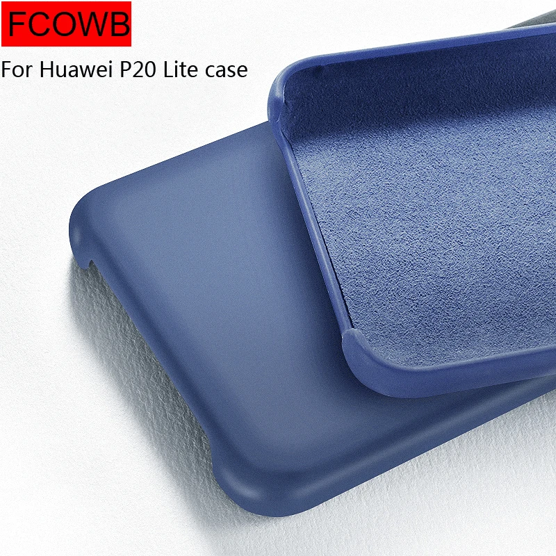 

Soft case for huawei P20 lite case liquid silicone phone case for huawei P20 P20 Pro Squishy Bumper for huawei P20 lite cover